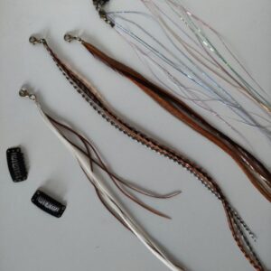 Alternative view of Wunsch Federhaarschmuck 3er